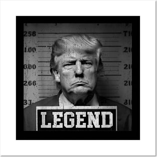 Trump 2024 Mugshot President Legend Posters and Art